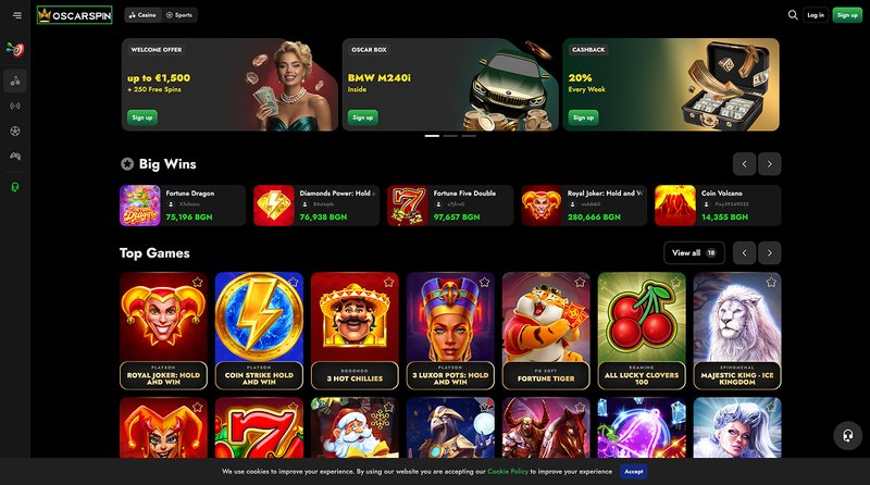 Oscarspin, oscarspin free spins
